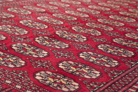 Bokhara Red Hand Knotted 48 X 68  Area Rug 700-111168 Image 3