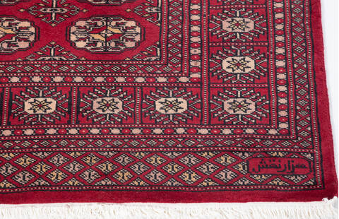 Bokhara Red Hand Knotted 48 X 68  Area Rug 700-111168 Image 4
