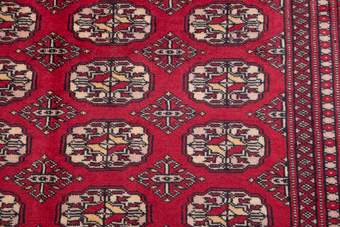 Bokhara Red Hand Knotted 48 X 68  Area Rug 700-111168 Image 6