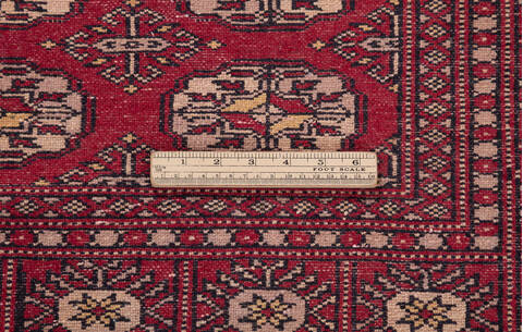 Bokhara Red Hand Knotted 48 X 68  Area Rug 700-111168 Image 8