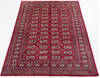 Bokhara Red Hand Knotted 48 X 68  Area Rug 700-111168 Thumb 1