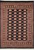 Bokhara Black Hand Knotted 57 X 710  Area Rug 700-111189 Thumb 0