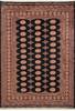Bokhara Black Hand Knotted 57 X 79  Area Rug 700-111190 Thumb 0