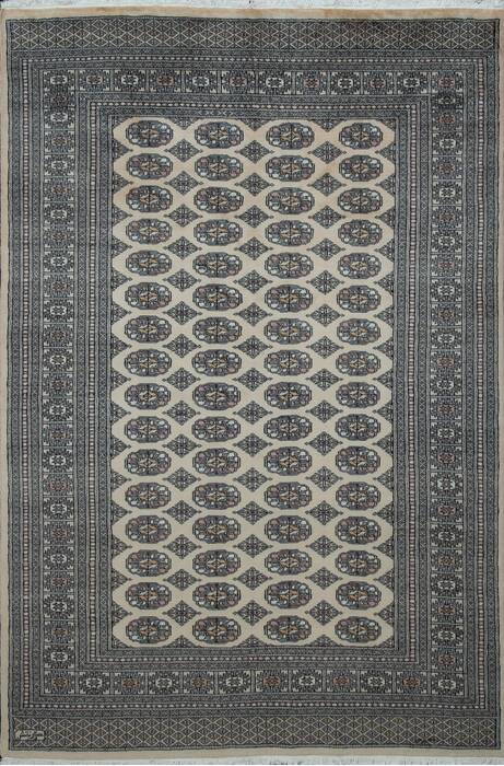 Bokhara Beige Hand Knotted 57 X 84  Area Rug 700-111196 Image 0