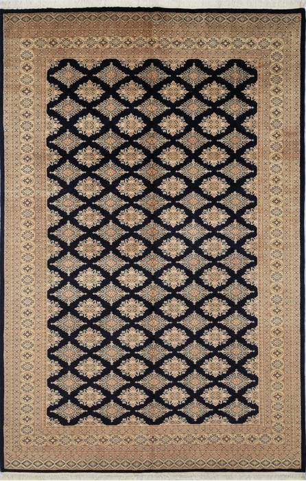 Jaldar Black Hand Knotted 61 X 90  Area Rug 700-111207 Image 0