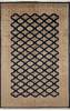 Jaldar Black Hand Knotted 61 X 90  Area Rug 700-111207 Thumb 0