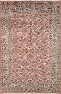 Jaldar Purple Hand Knotted 6'0" X 8'11"  Area Rug 700-111213