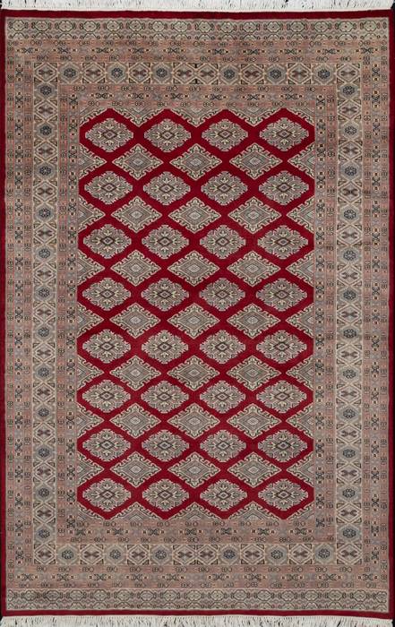 Jaldar Red Hand Knotted 51 X 79  Area Rug 700-111225 Image 0