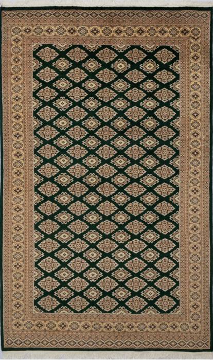 Jaldar Green Hand Knotted 51 X 82  Area Rug 700-111237 Image 0