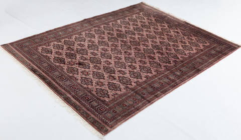 Jaldar Purple Hand Knotted 57 X 78  Area Rug 700-111238 Image 2