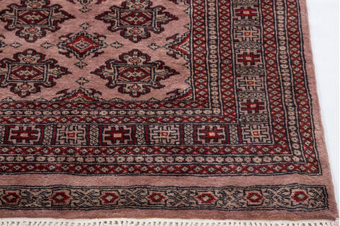 Jaldar Purple Hand Knotted 57 X 78  Area Rug 700-111238 Image 4