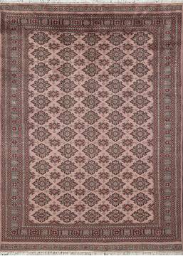 Jaldar Purple Hand Knotted 5'7" X 7'8"  Area Rug 700-111238