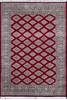 Jaldar Red Hand Knotted 48 X 68  Area Rug 700-111255 Thumb 0