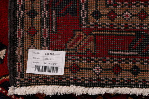 Sarab Red Runner Hand Knotted 38 X 1010 Area Rug 99-111262 Image 12