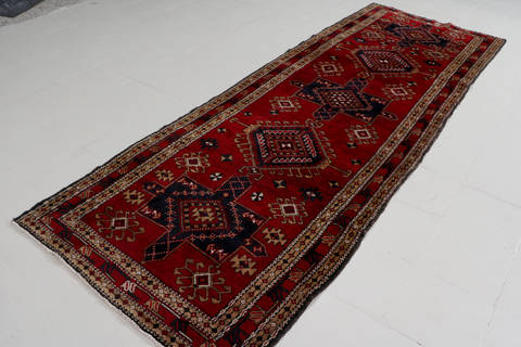 Sarab Red Runner Hand Knotted 38 X 1010 Area Rug 99-111262 Image 2