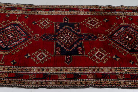 Sarab Red Runner Hand Knotted 38 X 1010 Area Rug 99-111262 Image 4