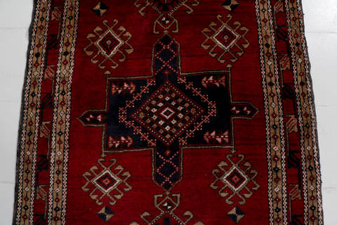 Sarab Red Runner Hand Knotted 38 X 1010 Area Rug 99-111262 Image 7