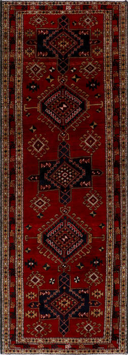 Sarab Red Runner Hand Knotted 38 X 1010 Area Rug 99-111262 Image 0