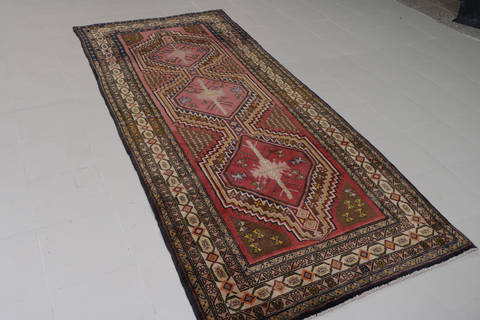 Ardebil Red Runner Hand Knotted 38 X 810 Area Rug 99-111272 Image 3