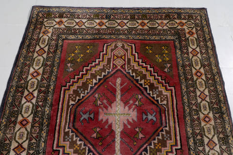 Ardebil Red Runner Hand Knotted 38 X 810 Area Rug 99-111272 Image 4