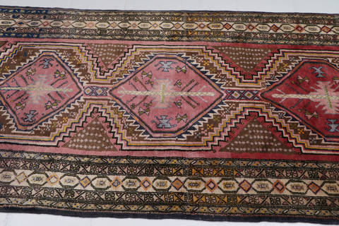 Ardebil Red Runner Hand Knotted 38 X 810 Area Rug 99-111272 Image 5