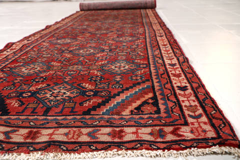Baluch Red Runner Hand Knotted 29 X 104 Area Rug 99-111282 Image 12