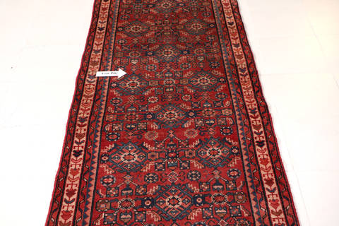Baluch Red Runner Hand Knotted 29 X 104 Area Rug 99-111282 Image 13