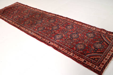 Baluch Red Runner Hand Knotted 29 X 104 Area Rug 99-111282 Image 2