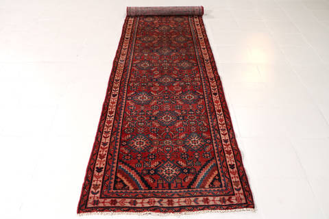 Baluch Red Runner Hand Knotted 29 X 104 Area Rug 99-111282 Image 4