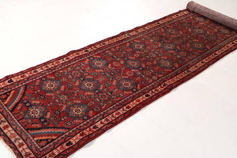 Baluch Red Runner Hand Knotted 29 X 104 Area Rug 99-111282 Image 6