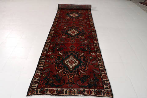 Bakhtiar Red Runner Hand Knotted 34 X 1311 Area Rug 99-111291 Image 1
