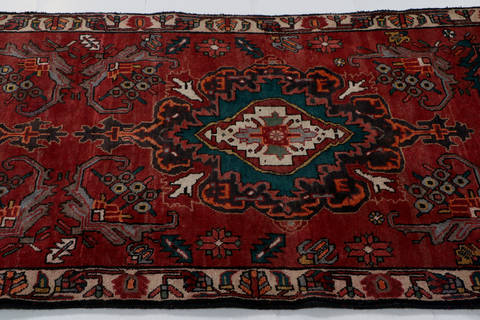 Bakhtiar Red Runner Hand Knotted 34 X 1311 Area Rug 99-111291 Image 5