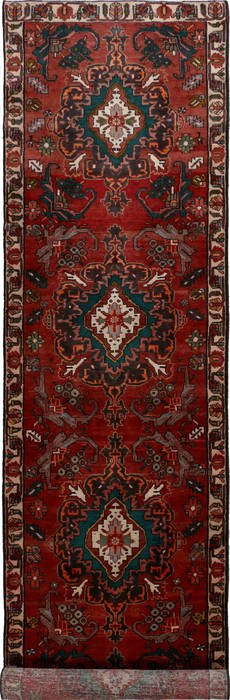 Bakhtiar Red Runner Hand Knotted 34 X 1311 Area Rug 99-111291 Image 0