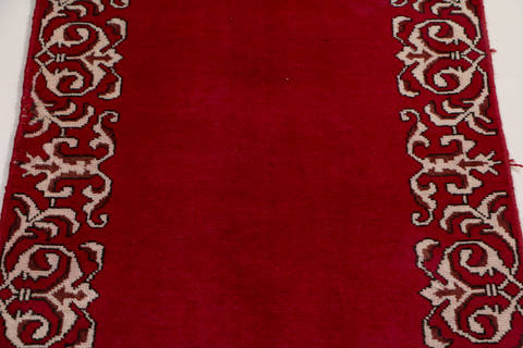 Tabriz Red Runner Hand Knotted 24 X 1211  Area Rug 99-111294 Image 3