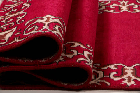 Tabriz Red Runner Hand Knotted 24 X 1211  Area Rug 99-111294 Image 8