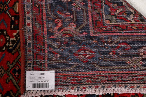 Hossein Abad Red Runner Hand Knotted 32 X 1210 Area Rug 99-111314 Image 12