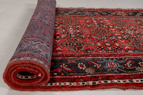 Hossein Abad Red Runner Hand Knotted 32 X 1210 Area Rug 99-111314 Image 4