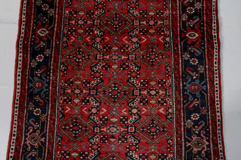 Hossein Abad Red Runner Hand Knotted 32 X 1210 Area Rug 99-111314 Image 9