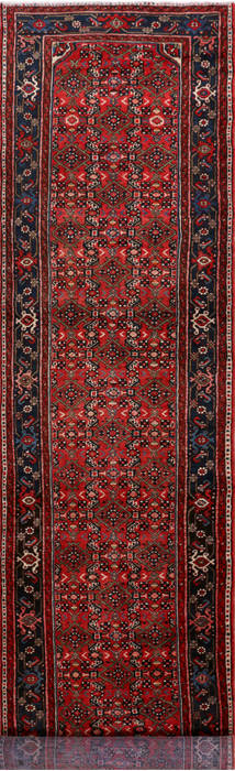 Hossein Abad Red Runner Hand Knotted 32 X 1210 Area Rug 99-111314 Image 0