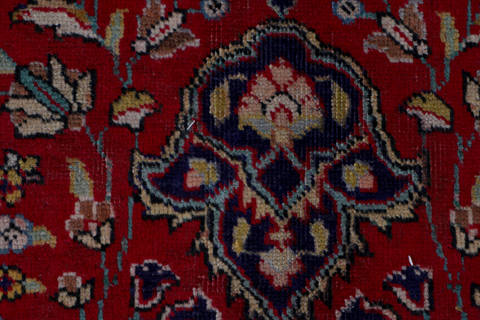 Tabriz Red Hand Knotted 411 X 79  Area Rug 99-111331 Image 11
