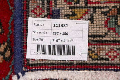 Tabriz Red Hand Knotted 411 X 79  Area Rug 99-111331 Image 17