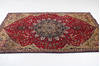 Tabriz Red Hand Knotted 411 X 79  Area Rug 99-111331 Thumb 4