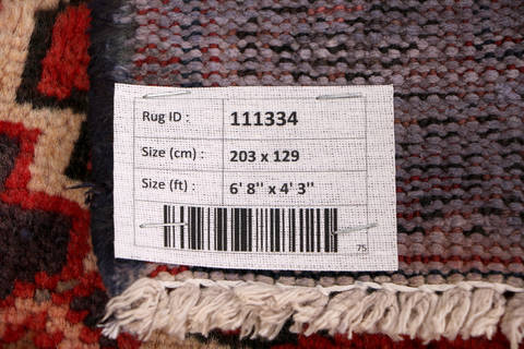 Hamedan Red Hand Knotted 43 X 68 Area Rug 99-111334 Image 17