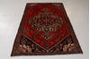Hamedan Red Hand Knotted 43 X 68 Area Rug 99-111334 Thumb 3