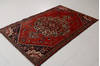 Hamedan Red Hand Knotted 43 X 68  Area Rug 99-111334 Thumb 4