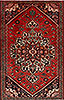 Hamedan Red Hand Knotted 43 X 68  Area Rug 99-111334 Thumb 0