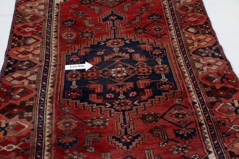 Zanjan Red Hand Knotted 311 X 71 Area Rug 99-111336 Image 14