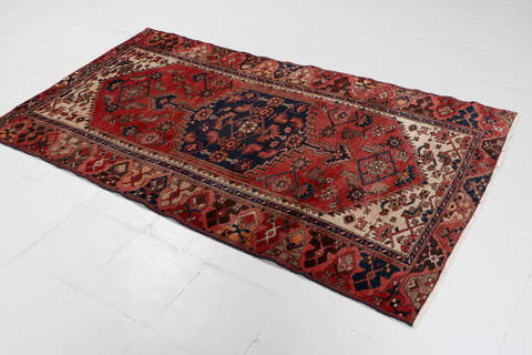 Zanjan Red Hand Knotted 311 X 71 Area Rug 99-111336 Image 2