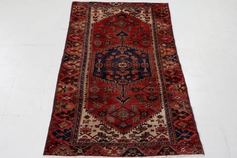 Zanjan Red Hand Knotted 311 X 71 Area Rug 99-111336 Image 5