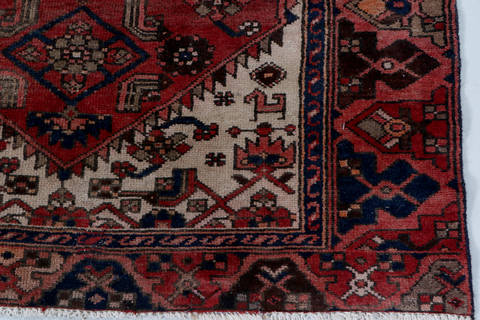 Zanjan Red Hand Knotted 311 X 71 Area Rug 99-111336 Image 7